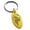 Gold, variant on Stainless Steel Howling Mad Wolf Engraved Small Oval Charm Keychain Keyring
