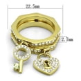 thumbnail image 2 of Anillos Para Mujer Color Plata de 316L Acero Inoxidable 316L Stainless Steel Ring in Citrino Amarillo, 2 of 4