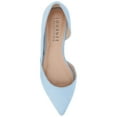 thumbnail image 5 of Journee Womens Ester Slip On Pointed Toe D'Orsay Flats, 5 of 10
