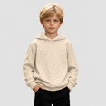 thumbnail image 4 of Girls Leopard Print Hoodie Kids Long Sleeve Fleece Sweatshirt Casual Hooded Top With Front Pocket For Daily School Outdoor Wear 2-12 Years, 4 of 7