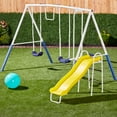 thumbnail image 5 of XDP Recreation Blue Ridge Play Outdoor Swing Set w/Glider, 2 Swings & Slide, 5 of 9
