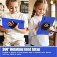 thumbnail image 5 of Case for Samsung Galaxy Tab S10 FE+ Plus 13.1 Inch 2025 Model (X620/X626B),Shockproof Protective Kids Case with Pencil Holder, 360 Rotating Hand Strap & Stand, Shoulder Strap, 5 of 9