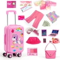 thumbnail image 2 of Juego de maletas de viaje para muñecas WONDOLL para muñeca americana de 18 pulgadas, 2 of 7