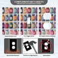 thumbnail image 3 of Yayeee Toggle Light Switch Wall Plate 1-Gang 4.5"x2.7" Home Decorative Outlet Cover, Blue Jam Jars, 3 of 7