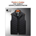 thumbnail image 4 of Fankiway Electric Heated Vest for Men Women, Lightweight Heated Jackets with 11 Heating, Outdoor Warm Clothing, Charging Through A Heated Jacket, for Heating, Cycling, Skiing and Fishing Black, 4 of 7