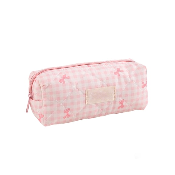 Cloth Pencil Pouch Makeup Brush Bags - Versatile Travel Organizer for Cosmetics, Toiletries, and Small Gadgets - Perfect Gift for Any Occasion, Lightweight and Stylish Design,Pink