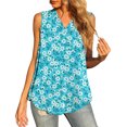 thumbnail image 1 of Tops sin mangas con cuello en V y estampado de ocio para mujer Pompotops lopia998552, 1 of 6