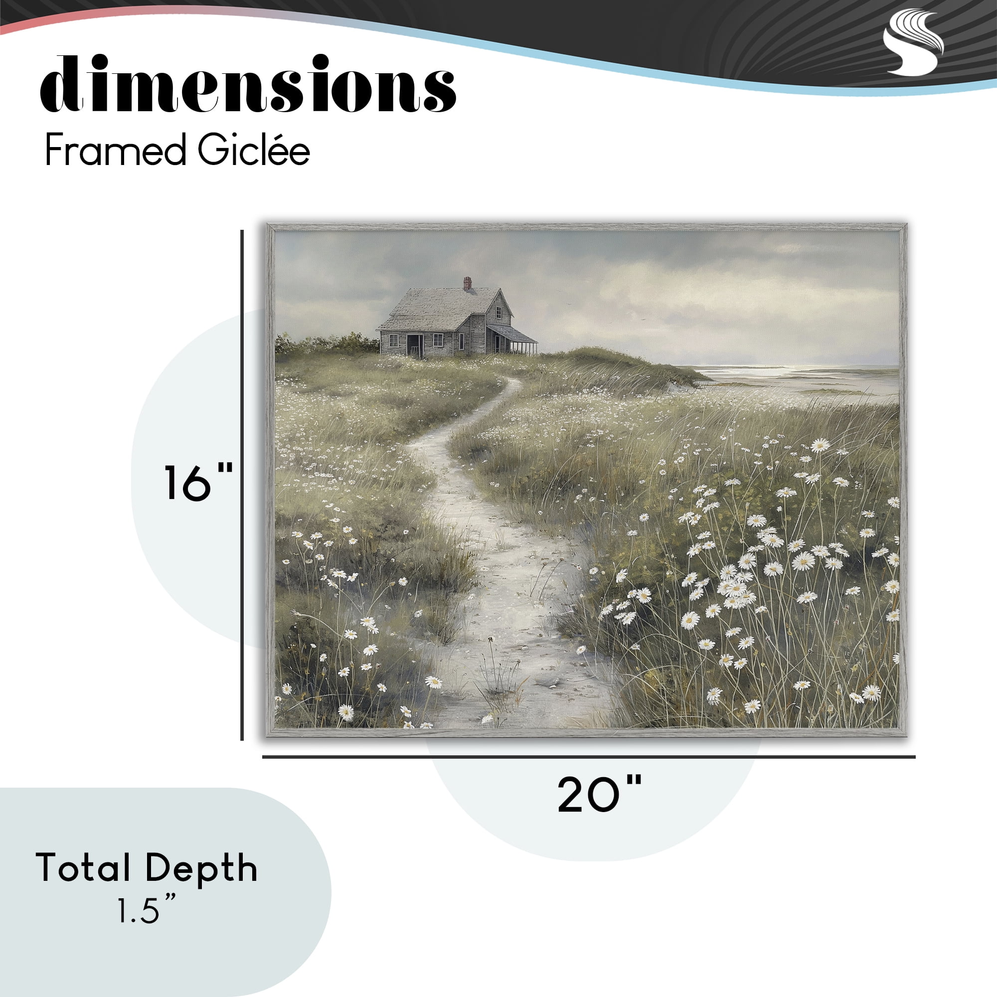 Stupell Industries Pathway To Coastal Cottage Gray Framed Giclee Art, design by Imagine It Images