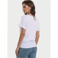 thumbnail image 6 of Women's Short Sleeve Boat Neck Dolman Top with Side Shirring, 6 of 6