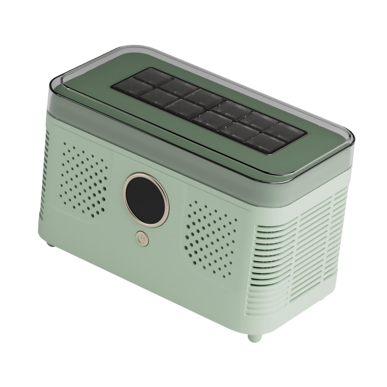 CoudarTitie Mini Ice Maker Ice Making Machine Countertop Car Compatible Box Fast Making with Green