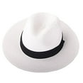 thumbnail image 2 of iHPH7 Packable Sun Hat Panama Hat Men's Fedoras Dress Hats for Men Packable Fedora Hats for Women, B One Size, 2 of 2