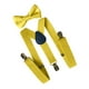 thumbnail image 2 of Tirantes elásticos ajustables en forma de Y para hombre con pajarita Amarillo, 2 of 9