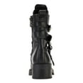 thumbnail image 2 of DKNY Womens Black Zipper Accent Ita Round Toe Block Heel Buckle Boots Shoes 8.5 M, 2 of 4