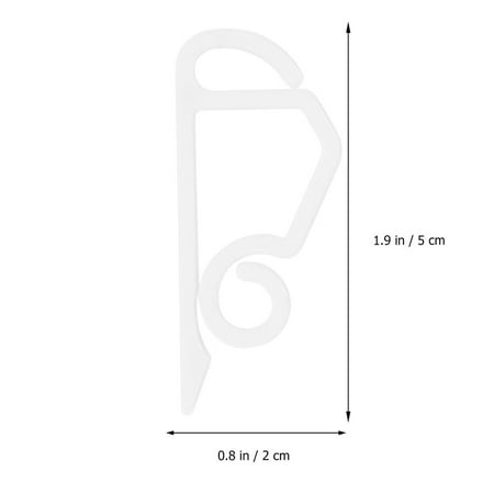 

50pcs Lamp Hooks Light Clips Christmas Lamp Clips Small Gift Clips (White)