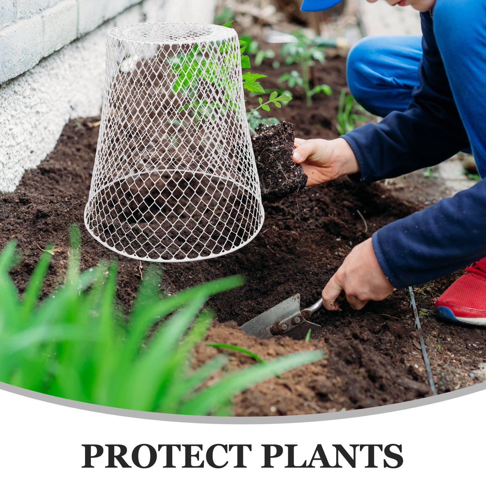 FOMIYES Ventilation Plant Cover Iron Plant Protector With Outdoor Protection 1Pcs