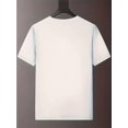 thumbnail image 2 of Men's Casual Short Sleeve T-Shirt with Colorful Geometric Planet Print - 100% Cotton, Breathable Knit Fabric, Regular Fit for Summer Weekend Wear, Comfortable Clothing, Playful Design, Stretchy Fabri, 2 of 6
