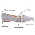 thumbnail image 4 of Journee Womens Patricia Slip On Pointed Toe Ballet Flats, Widths Available, 4 of 10