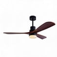 thumbnail image 1 of Ventilador de Techo con Luz LED - Motor DC Silencioso Reversible con Control Remoto - 3 Aspas de Diseño Aerodinámico con Acabado Madera - Lámpara Ventilador para Sala, Recámara o Terraza, 1 of 6