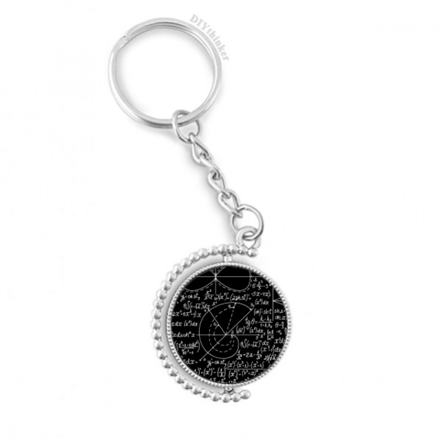 formulas science Bâton de Calcul Figurine Porte-Clés Rotatif Accessoires Disque Chaîne clip