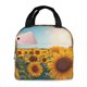 thumbnail image 1 of Balery Sunlit Sunflower Field Bolsa de Almuerzo Aislada – Caja de Almuerzo con Papel de Aluminio Grueso, Mantiene la Comida Fresca por 4 Horas, 1 of 8
