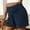 Navy, variant on BRGZLK Women's Maternity Shorts Summer Casual High Waist Shirred Adjustable Drawstring Stretchy Breathable Pants for Pregnant Khaki XXL