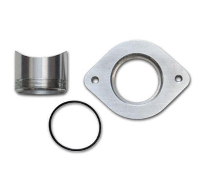 Turbo Charger Black Blow Off Valve Bov Weld On Adapter Pipe 2-Bolt Flange Kit