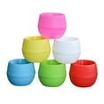 thumbnail image 2 of TIMIFIS Planter Mini Stone Ball Flower Pots Succulents Small Flower Pots Rainbow Pots Office DecorFall, 2 of 7