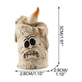 thumbnail image 3 of Mini Resin Halloween Ornament Skull Candle Figurines Vintage Tabletop Decor for Tiered Tray Shelf Party Display, 3 of 9