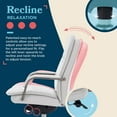 thumbnail image 6 of La-Z-Boy Opus Executive Mid-Back Office Chair Bonded Leather Gray and Graphite, 6 of 8