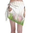 thumbnail image 2 of Disketp Brown Bunny Bottom And Easter Eggs Women Swimsuit Cover Up Short Chiffon Summer Beach Sarong Bikini Wrap Skirt Bathing Suit, 2 of 7