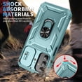 thumbnail image 5 of for Samsung A15 5G Case with Slide Camera Cover And Kickstand ,Military Grade Dual Layer Metal Holder Cover Shell For Galaxy A15 6.5"(Green), 5 of 6