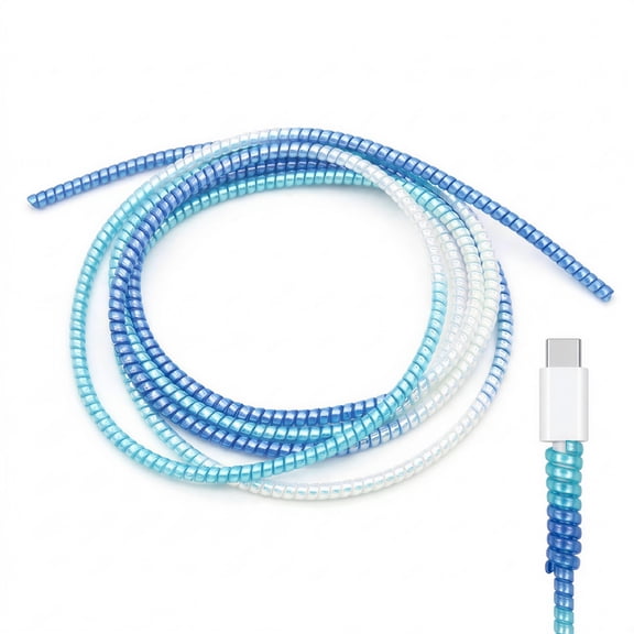 LAMIRO Wire Wound Animals Protector from Pets Charger Cable Protectors for Wires Cord Covers Cats Phone