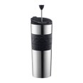 thumbnail image 1 of Bodum, Cafetera de Viaje de Acero Inoxidable, 450 ml, Negro, 1 of 1