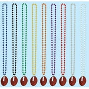 Partypro 50999-O Beads W/Football Medallion - Orange