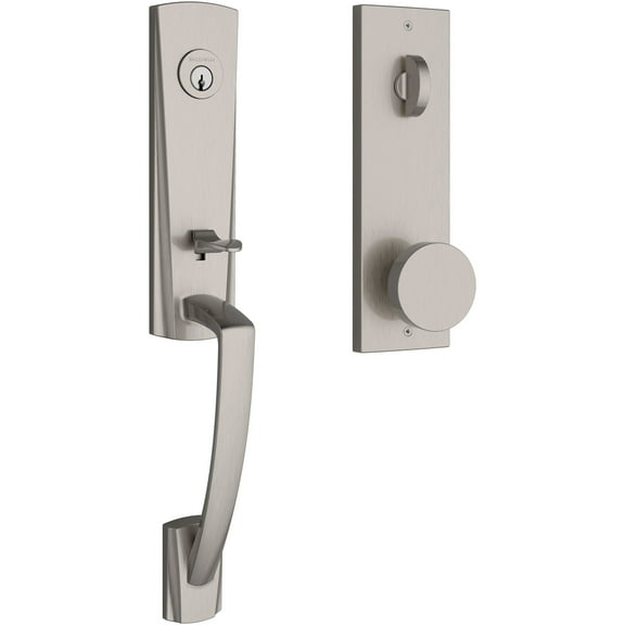 Baldwin Ee.Miaxcon.Cqe Miami One Piece Single Cylinder Keyed Entry Handleset - Nickel