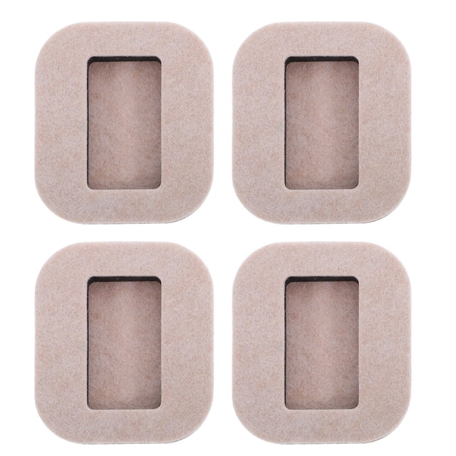 Miangastore Butée de Roue en Feutre Kaki Stabilisation 4 Pcs 3.2x2.8x0.5In
