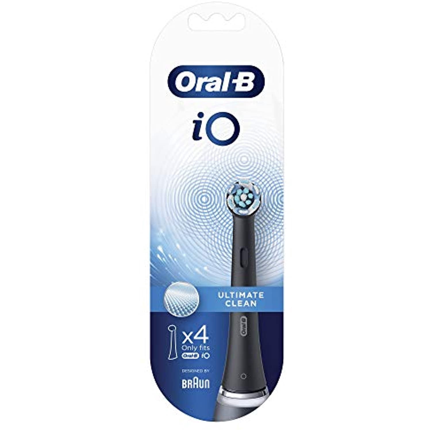 Oral-B iO Ultimate Cleaning Electric Toothbrush Heads Black - 4 Heads