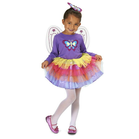 Neon Purple Butterfly Child Costume