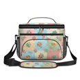thumbnail image 2 of Lunch Box Pioneer Flower Floral Print Pattern Insulated Lunch Bag for Women Men,Medium Leakproof Lunchbox Cooler Bag Adjustable Strap,10 X 6.7 X 8 Inches, 2 of 6
