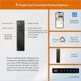 thumbnail image 3 of Electric Fireplaces 50'' WiFi-Enabled Heater, Wall-Mounted/Recessed In-Wall | Tempered Glass+Sheet Metal | Vent Free, 3 of 12