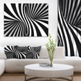 thumbnail image 2 of DESIGN ART Designart "Black and White Spiral" Digital Canvas Art Print 12 in. wide x 8 in. high, 2 of 5