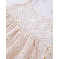 thumbnail image 5 of 12 Months Baby Girls Dress 18 Months Girls Sleeveless Dress Flower Print Off-the-shoulder Toddler Girls Solid Color Summer Halter Dress Apricot, 5 of 8