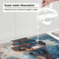 thumbnail image 5 of Yiaed Cargo Ship At Sea Print Highly Absorbent Microfiber Kitchen Counter Mat, Dish Drying Pad for Dishes, Utensils, Pots and Pans, Large 18" x 24", 5 of 7