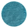 thumbnail image 3 of Unique Loom Soft Solid Shag Collection Area Rug - Aras (3' 3" Round Turquoise), 3 of 6