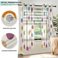thumbnail image 3 of Yayeee Window Curtains Light Filtering 63"x52" Grommet Panel Pair Home Living Room Decor, Polka Dot, 3 of 7