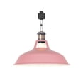thumbnail image 1 of FSLiving H-Type Track Lighting E26 Base Industrial Adjustable Angle Lamp Pink Metal Shade with Bronze Socket Track Light Fixture for Slope Ceiling Gimbal,Bulb and Track Not Included - 1 Light, 1 of 6