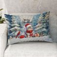 thumbnail image 2 of Merry Christmas Exotic Shorthair Enjoys Catmas Winter Xmas Holiday Quilt Pillowcase Cat Lover Kitten Owner Gifts Throw Pillow Cover Bed Home Decor - 02022, 2 of 5