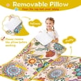 thumbnail image 3 of Pioneer Flower Floral Print Pattern Toddler Nap Mats for Kids Preschool,Sleeping Mat Bag or Kids,Toddler Sleeping Bag,Toddler Nap Mat or Daycare, 3 of 6