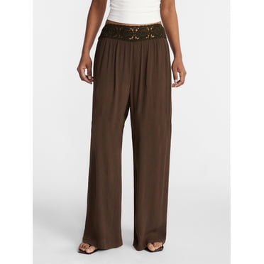 No Boundaries Crochet Waist Beach Pants, Women's XXS-XXL