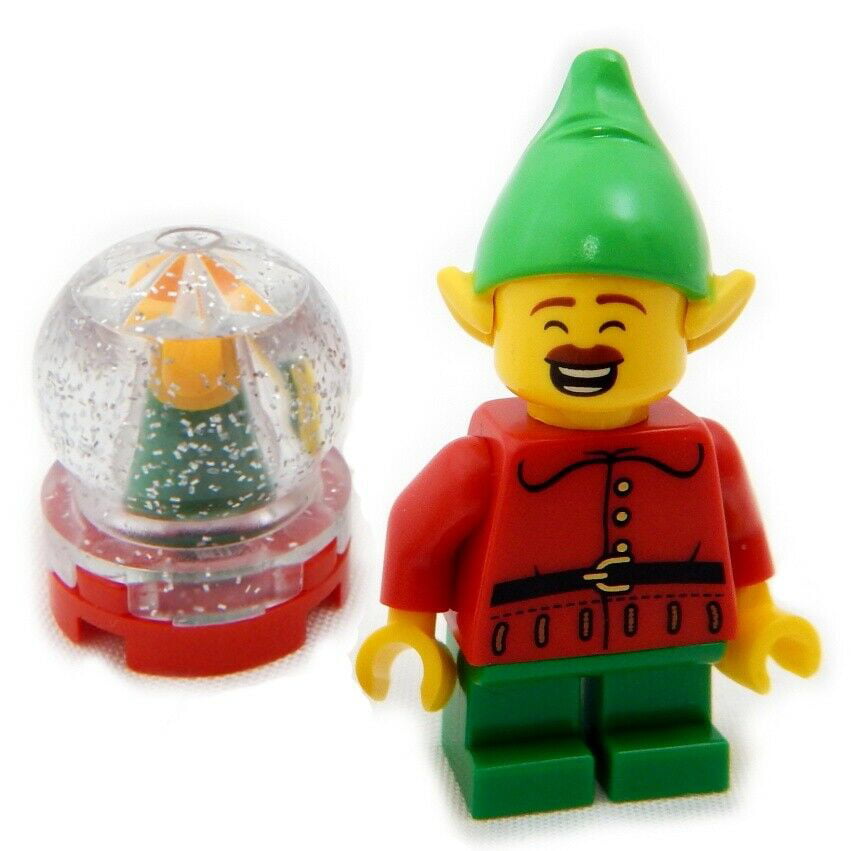 Custom Designed Minifigure Christmas Boy with Santa Torso Printed On LEGO Parts 